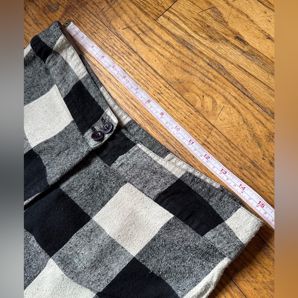 Straight Leg Plaid Pants in Black & White - Picture 8 of 8